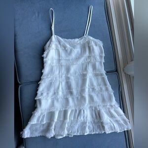 Princess Polly white layered dress